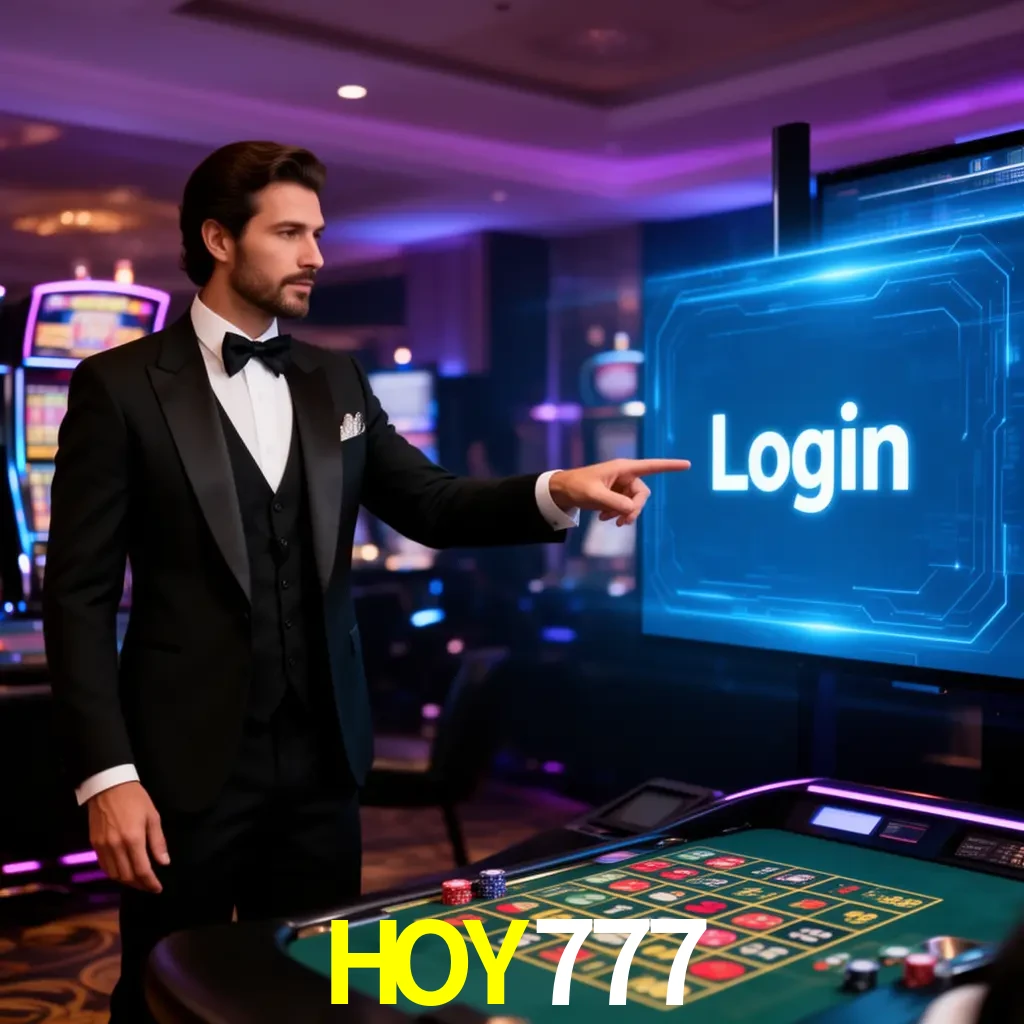 HOY777 Login - OTP, cuenta y soporte Pantalla HOY777 Login con OTP, contraseña, cuenta segura y soporte móvil